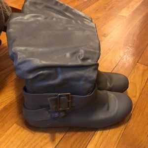 Gray boots
